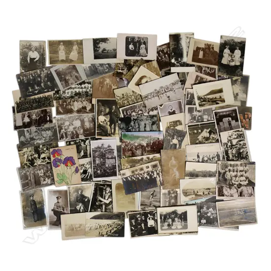 COLLECTION OF EARLY 20thC NEW ZEALAND POSTCARDS, MOSTLY PORTRAITS, SOME MILITARY